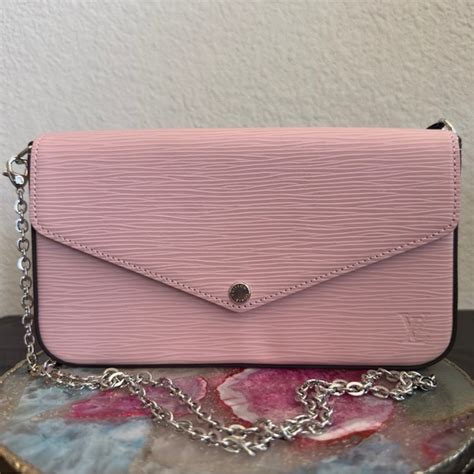 Louis Vuitton Rose Ballerine Epi Leather Felicie Pochette Bag